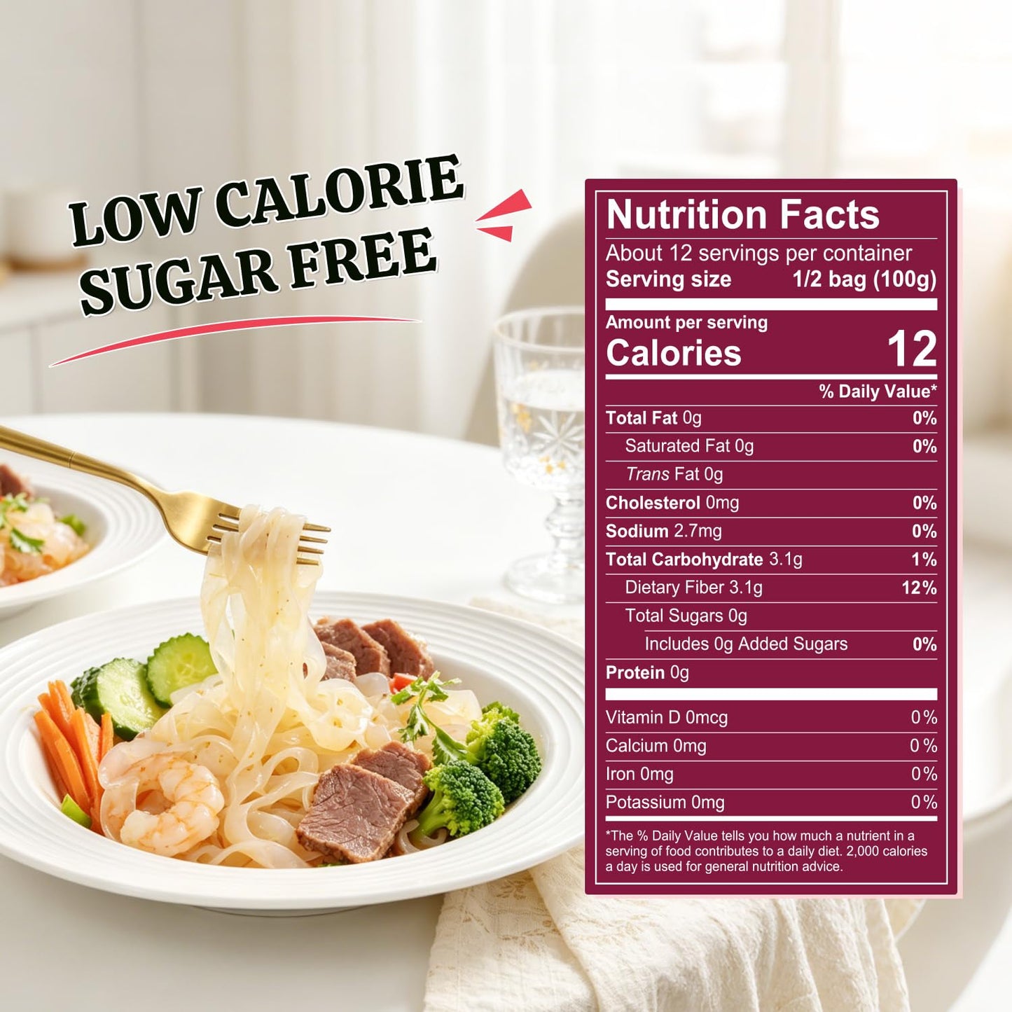 52USA USDA Organic Konjac Fettuccine Noodle, 6 Pack (52.8 oz Total) Low Carb Pasta Konjac Noodles, Keto and Paleo Friendly, Vegan, Gluten-Free, Sugar-Free Shirataki Noodles, Ready to Eat