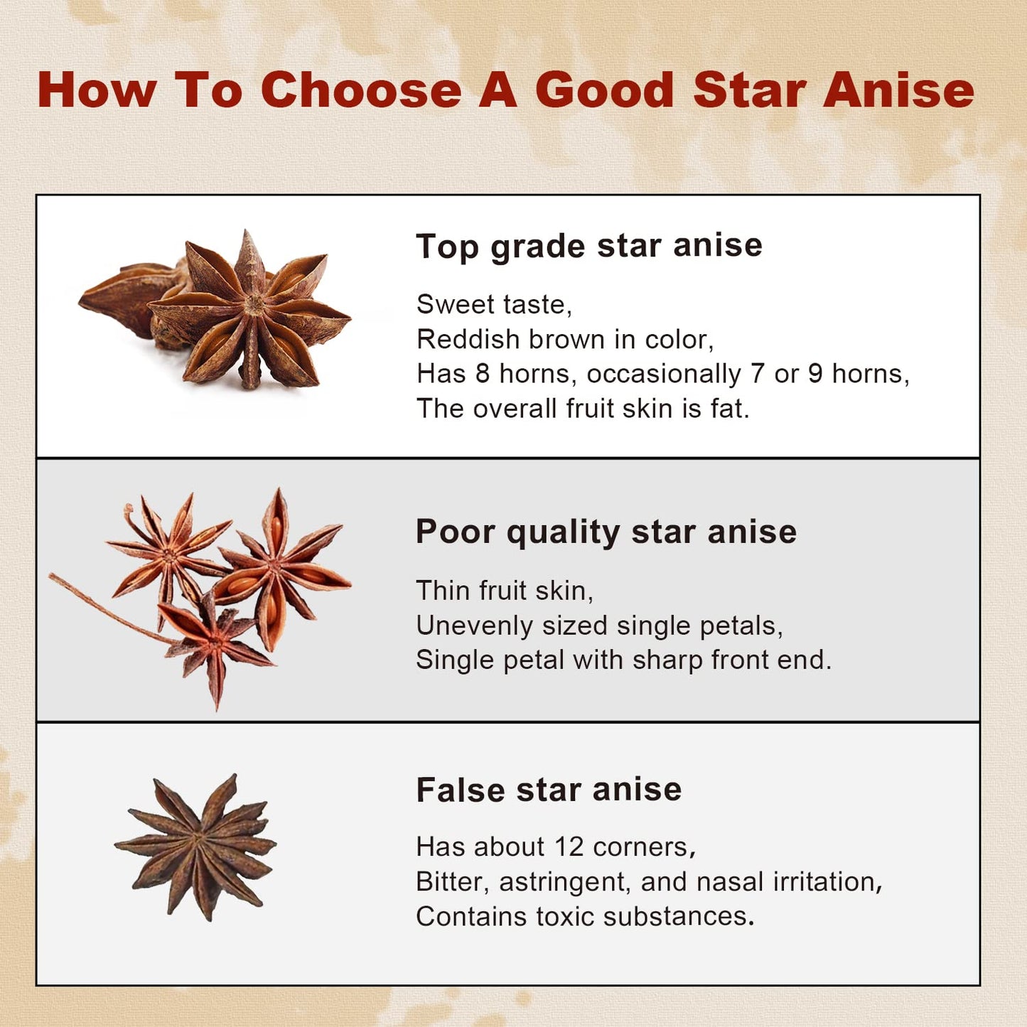 52USA Star Anise Whole, 16oz