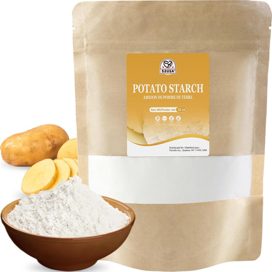 52USA Potato Starch 32 Oz, Gluten Free Vegan Resistant Starch Thickener