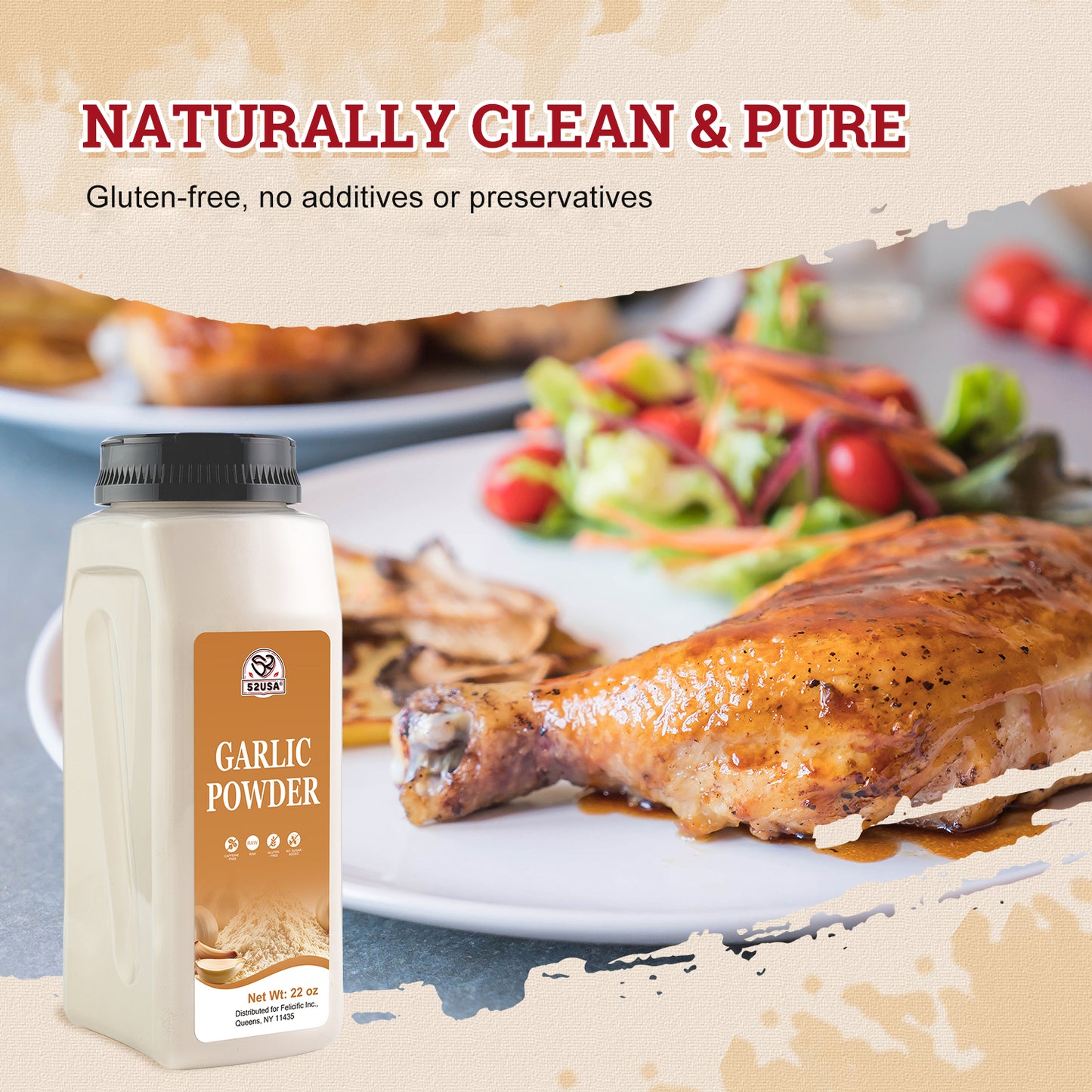 52USA Garlic Powder 22oz