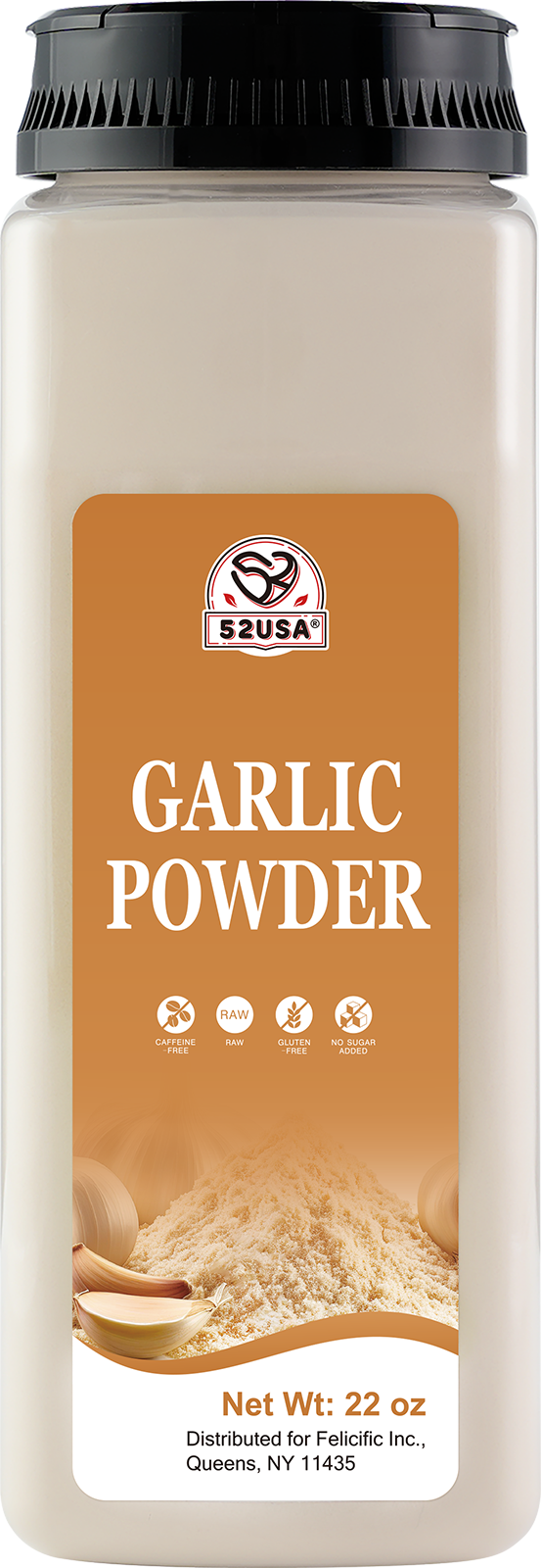 52USA Low Fat Garlic Noodle Bundle: Shirataki Noodles 12-Pack (2 Boxes) + Garlic Powder 22 oz – Healthy, Ready-to-Eat Light Pasta & Seasoning Kit