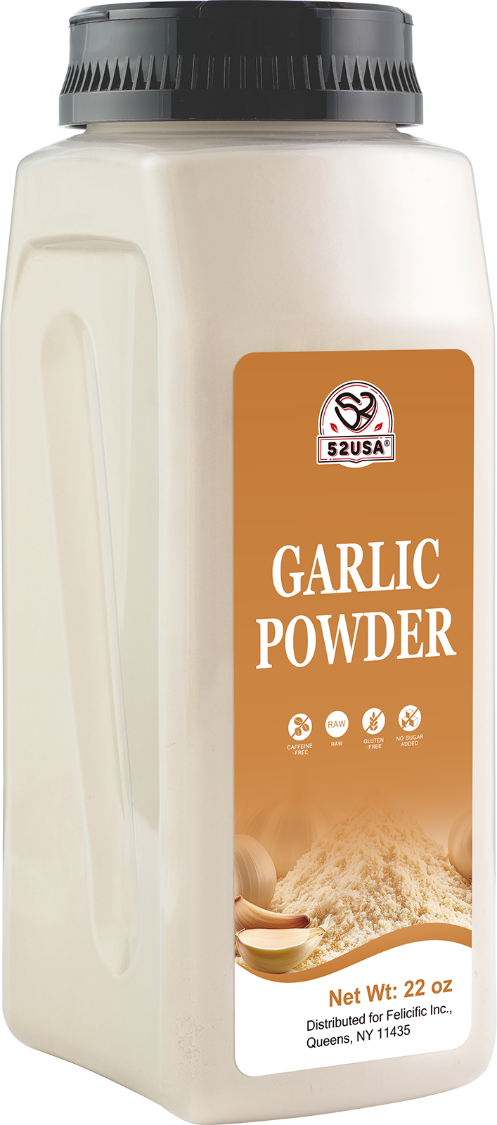 52USA Low Fat Garlic Noodle Bundle: Shirataki Noodles 12-Pack (2 Boxes) + Garlic Powder 22 oz – Healthy, Ready-to-Eat Light Pasta & Seasoning Kit