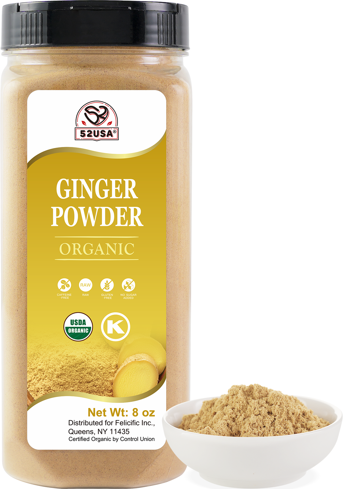 52USA Organic Ginger Powder 8oz