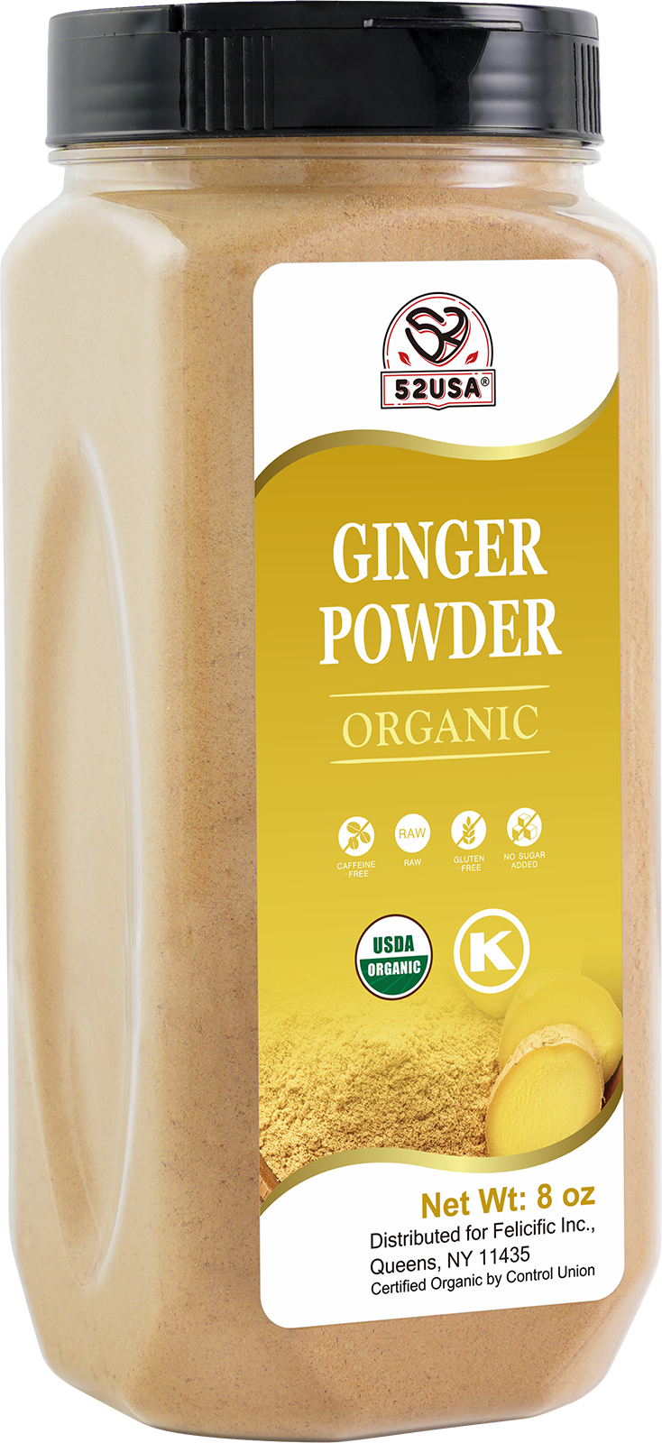 52USA Organic Ginger Powder 8oz