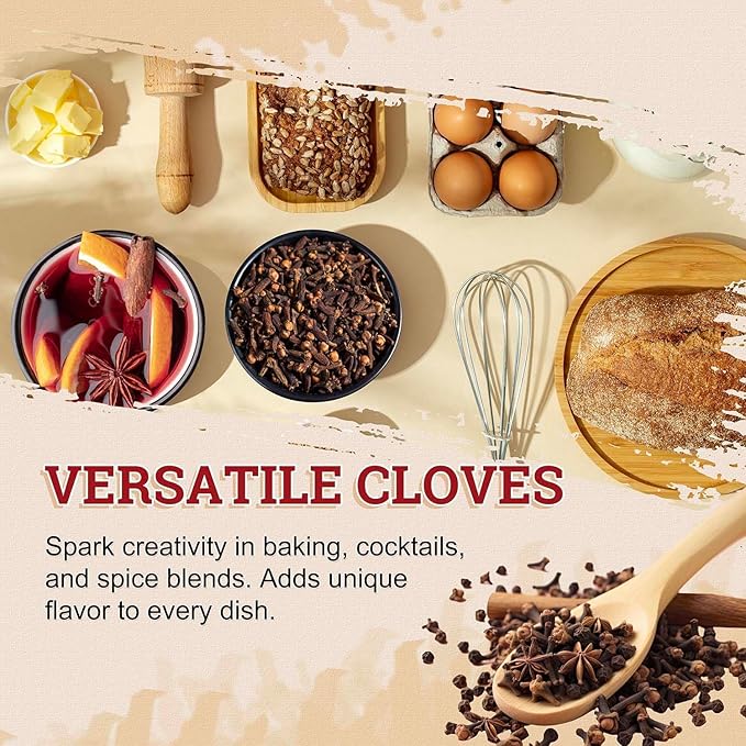 52USA Cloves Whole 3.5 oz (Pack of 1), Hand Picked Whole Cloves, Great for Food, Tea, Baking and Meats, Gluten Free, All Natural | Non GMO | Kosher | Vegan