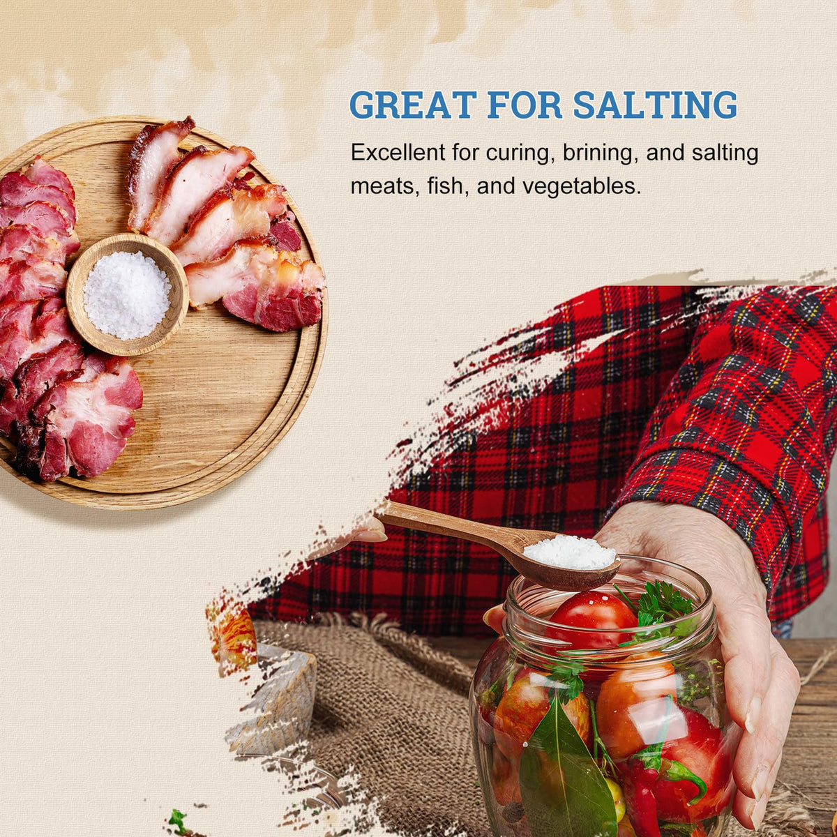 52USA Sea Salt, 2lb - 32oz (1 Pack), Coarse Grain, Salt Grinder Refill Perfect Coarse Sea Salt For Cooking, All Natural Sea Salt