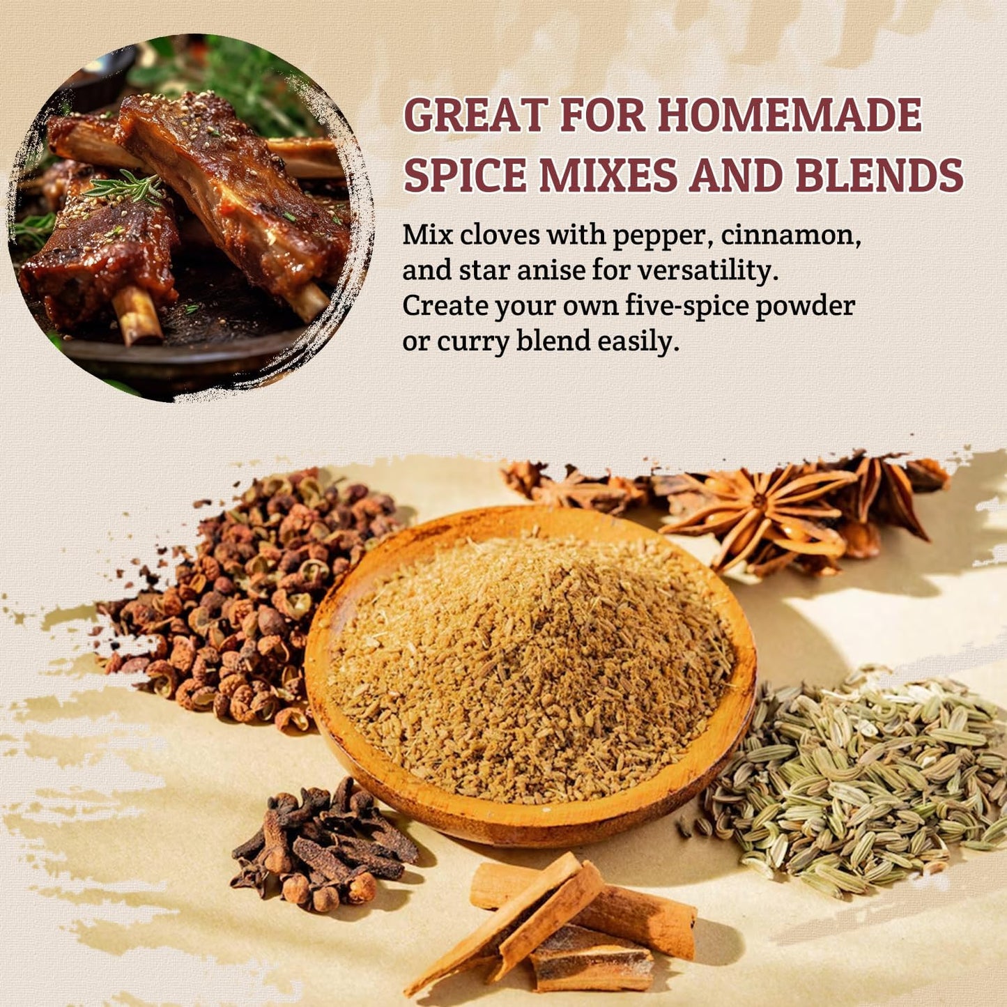 52USA Cloves Whole 2 oz (Pack of 1), Great for Food, Tea, Baking and Meats, All Natural | Non GMO | Kosher | Vegan | Gluten Free