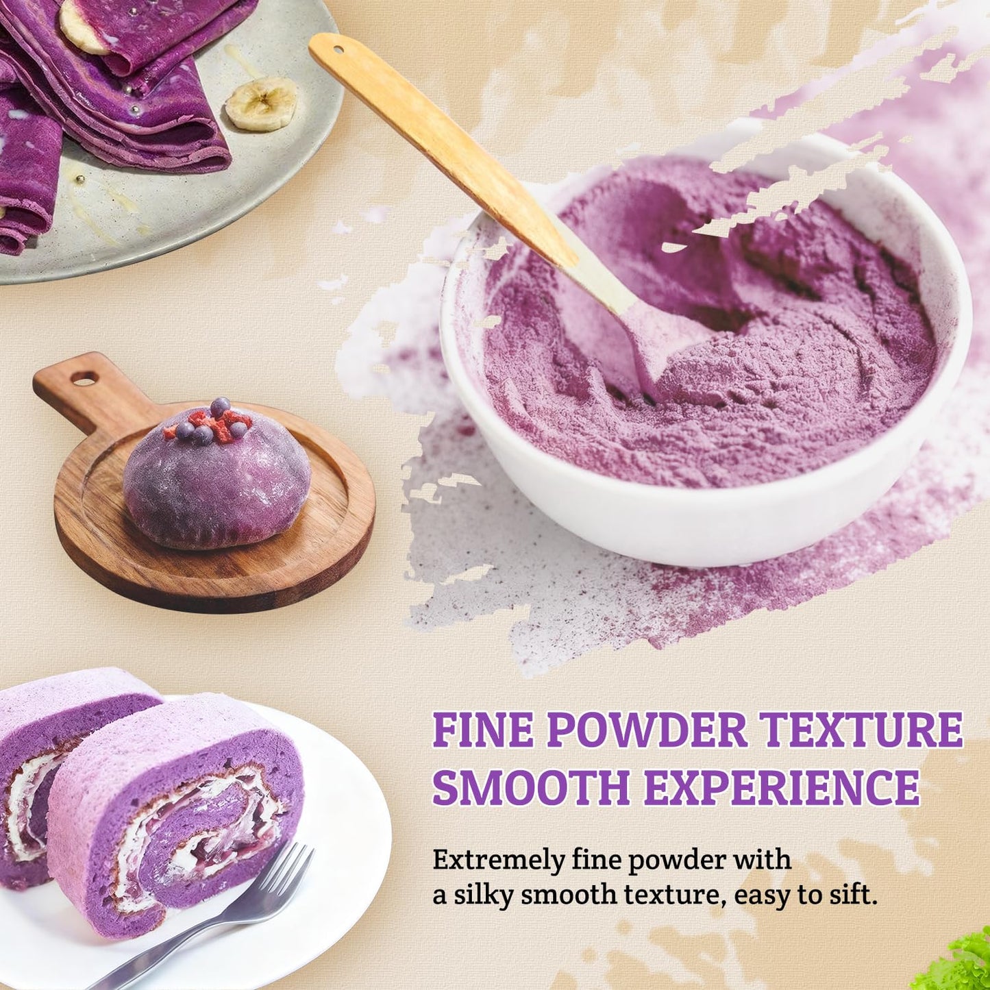 52USA Purple Sweet Potato Powder, Ube Powder 23oz(652g)