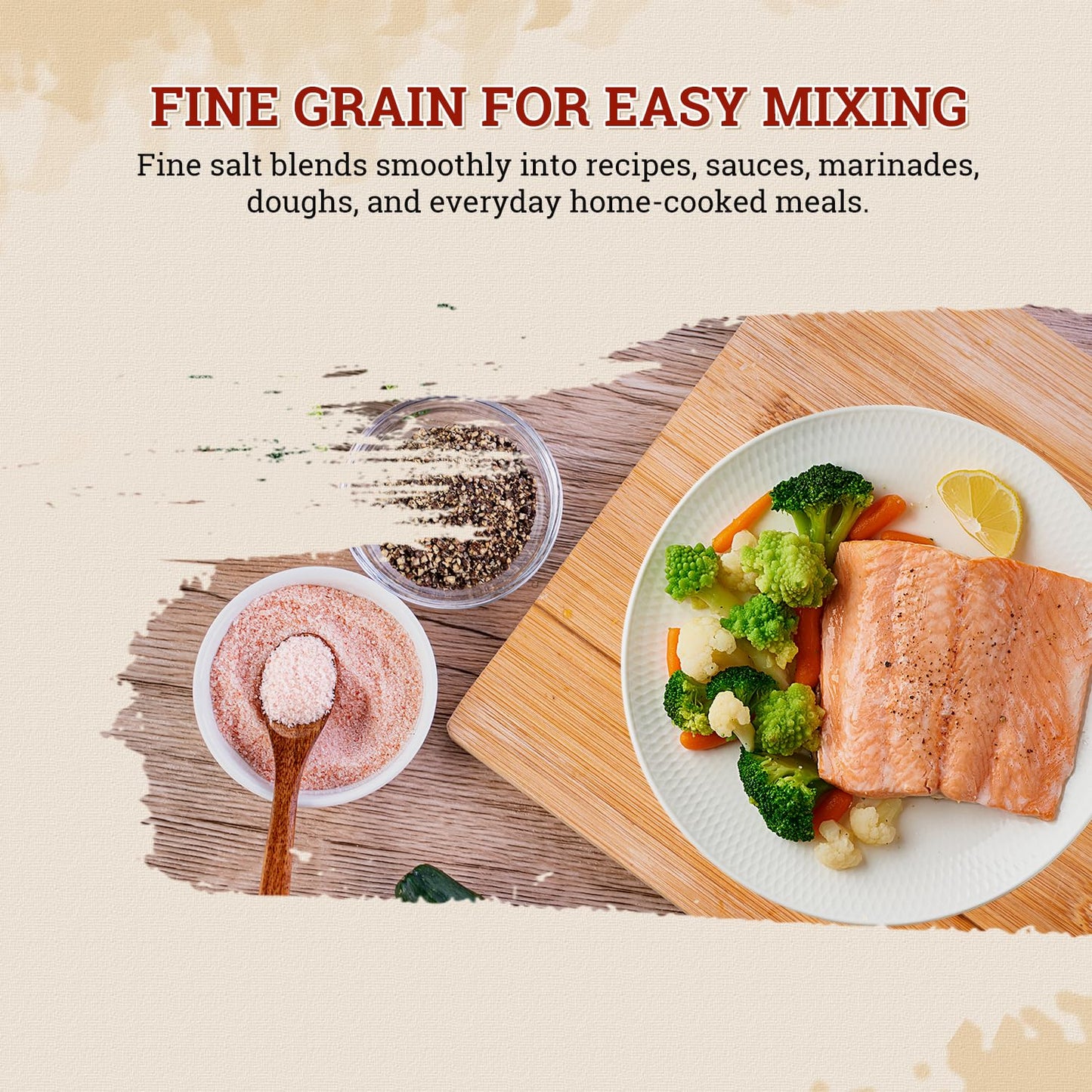 52USA Coarse Grain Pink Salt 380G + Pink Himalayan Fine Salt 1LB Bag, Natural Unrefined Himalayan Pink Salt Combo for Cooking, Baking, Grilling & Daily Seasoning