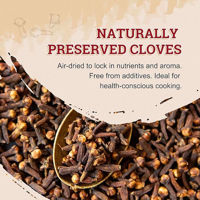 52USA Cloves Whole 3.5 oz (Pack of 1), Hand Picked Whole Cloves, Great for Food, Tea, Baking and Meats, Gluten Free, All Natural | Non GMO | Kosher | Vegan