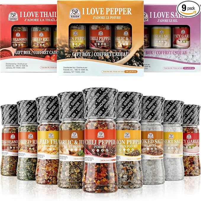 52USA Vivamexico Seasoning Set of 9, Authentic Mexican Spice Blends for Cooking, Grilling, Tacos, Fajitas & Everyday Meals