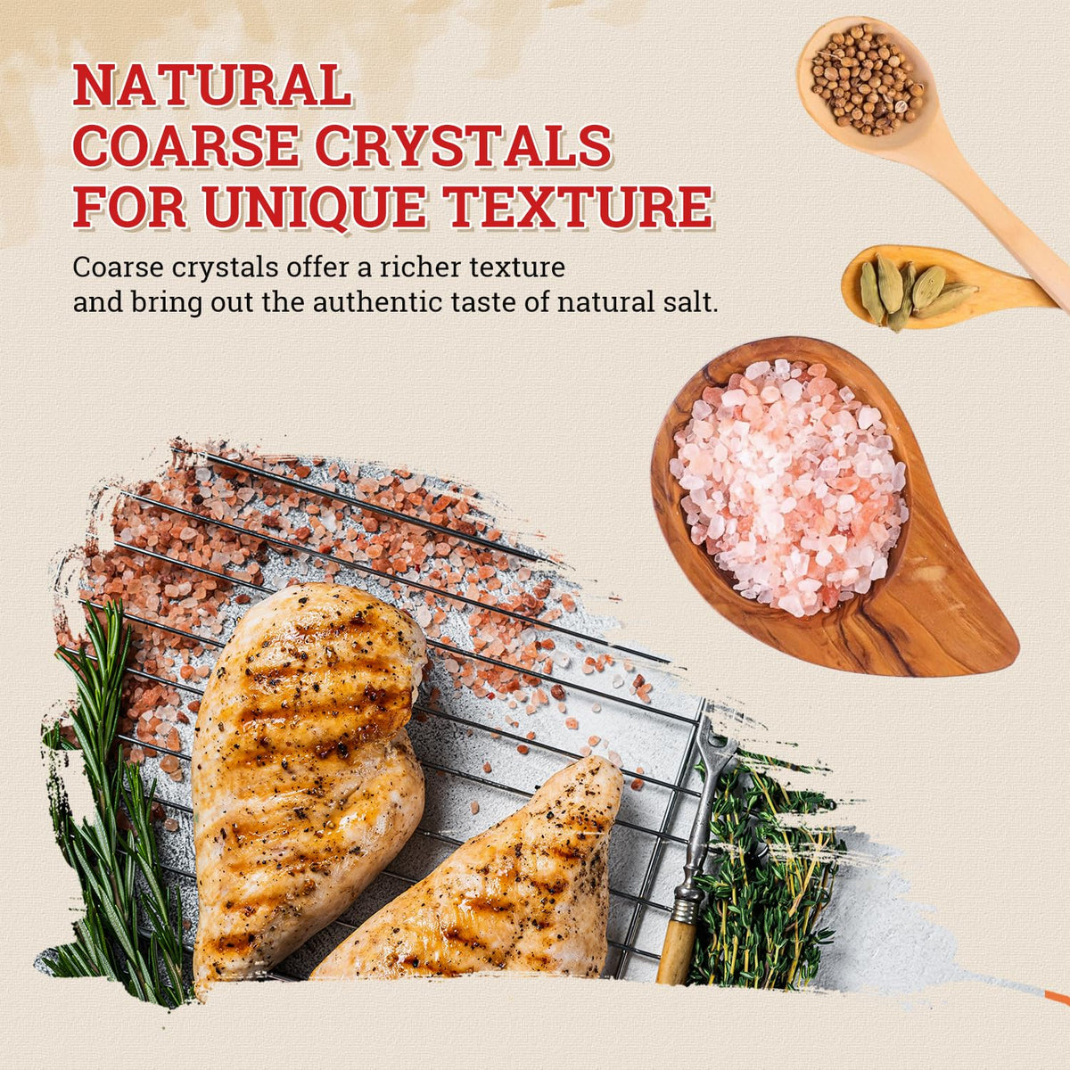 52USA Natural Coarse Pink Salt 380G & Himalayan Pink Coarse Salt 1LB, Unrefined Pure Himalayan Salt for Kitchen Cooking, Baking, Grilling & Seasoning