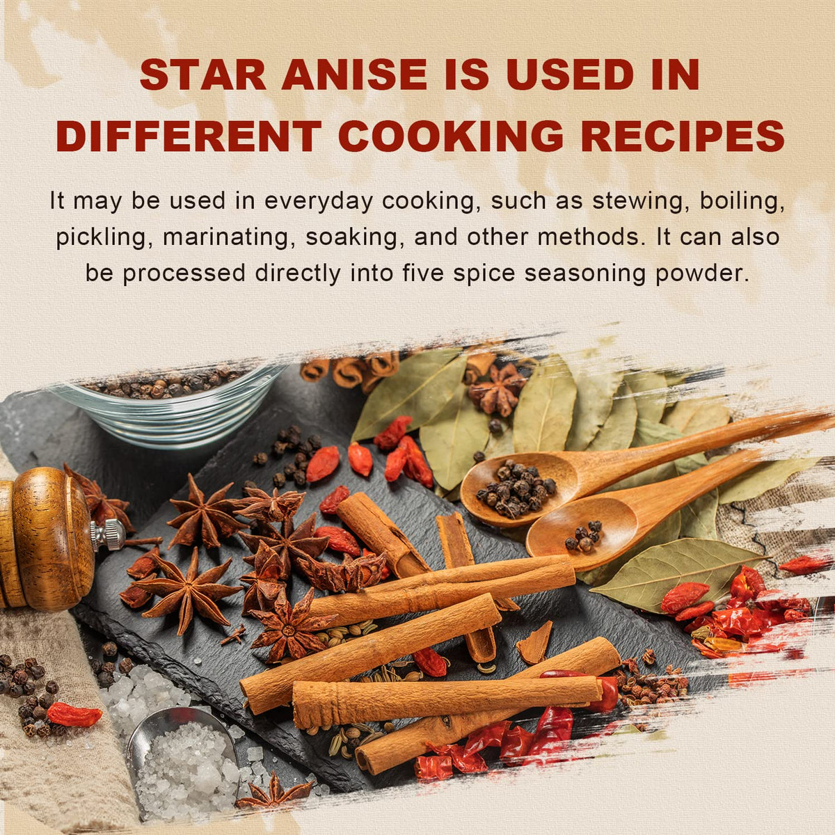 52USA,whole 4oz (Pack of 1), NON-GMO Verified Chinese, Dried Anise Spice Aromatic Anise Star for Baking and Tea, Pho Broth, Mulled Wine, Braising Meat, Whole Chinese Star Anise Pods, Anis Estrella