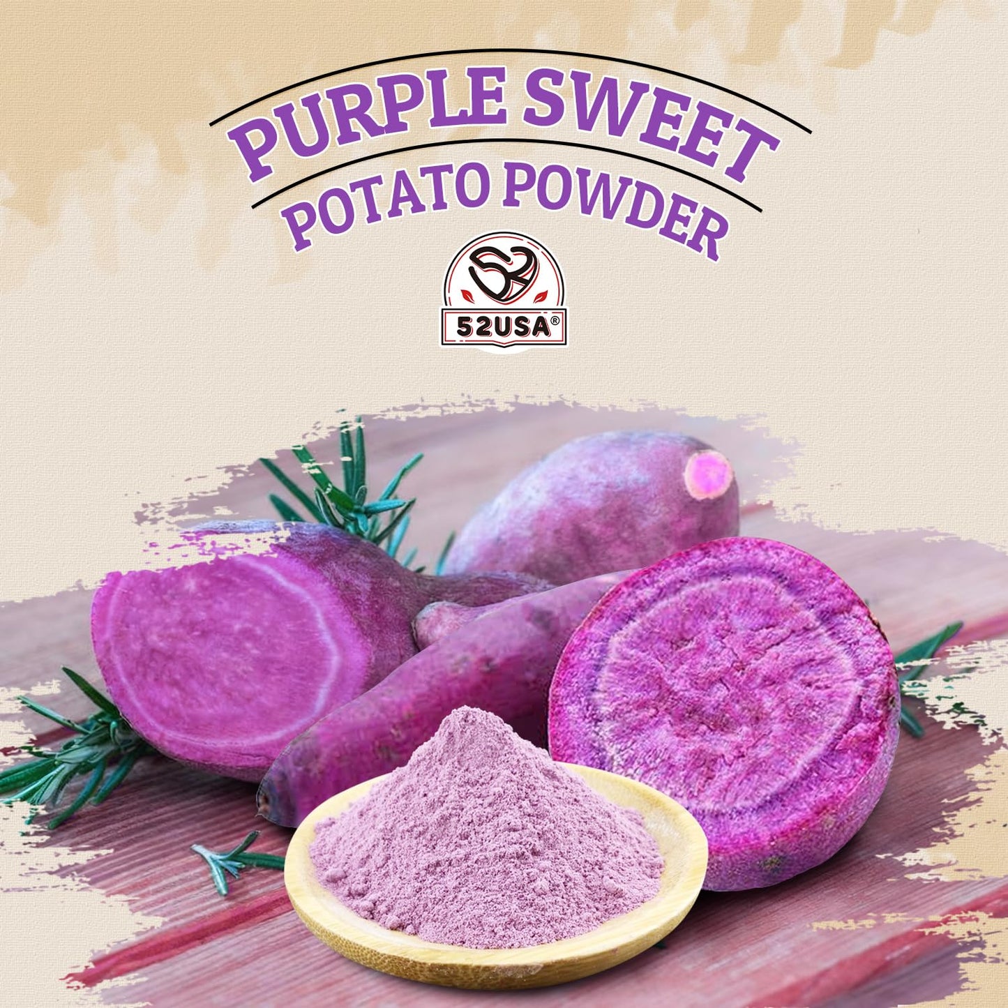 52USA Purple Sweet Potato Powder, Ube Powder 23oz(652g)