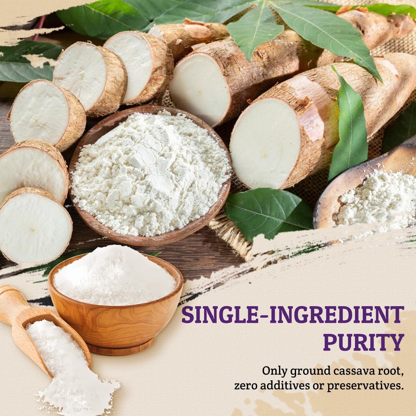 52USA Tapioca Starch, 3 Pack (42oz Total) | Tapioca Flour from Cassava Root | Gluten Free Flour Substitute