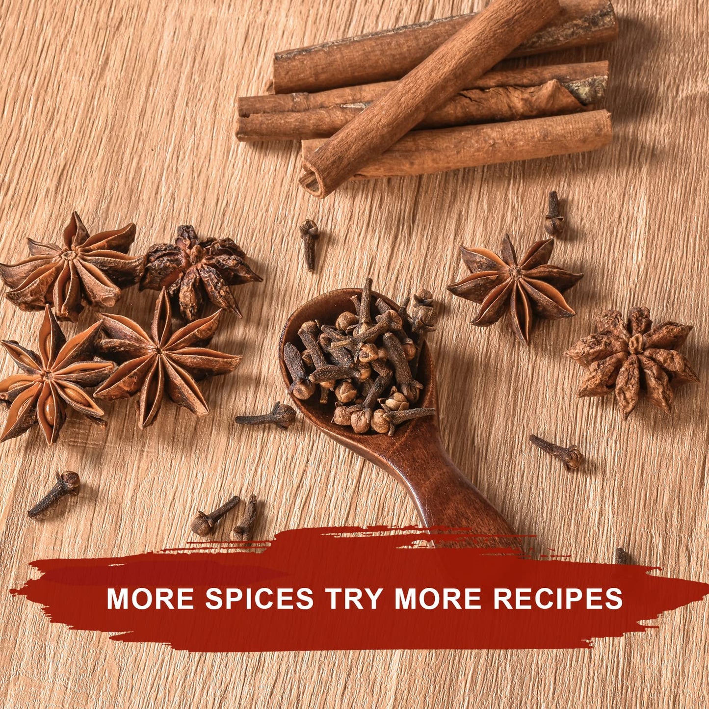 52USA Cinnamon Sticks, Star Anise, Whole Cloves – 4oz Each