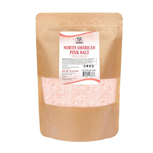 52USA North American Pink Salt, Fine Grain, 1lb