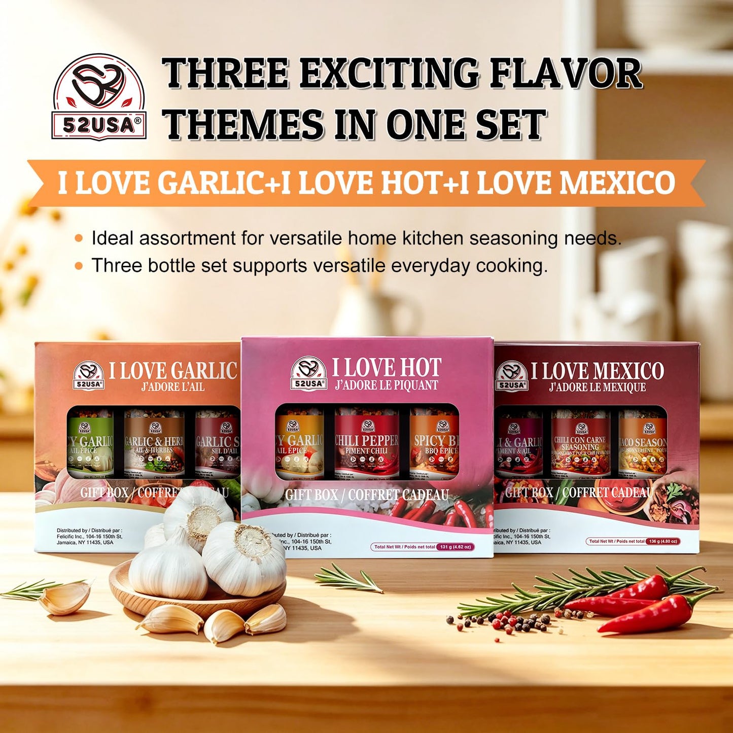 52USA Vivamexico Seasoning Set of 9, Authentic Mexican Spice Blends for Cooking, Grilling, Tacos, Fajitas & Everyday Meals