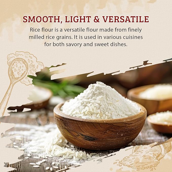 52USA Thai Rice Flour 32 Ounce (Basic), 2 Pound (Pack of 2), Rice Flour for Baking or Cooking