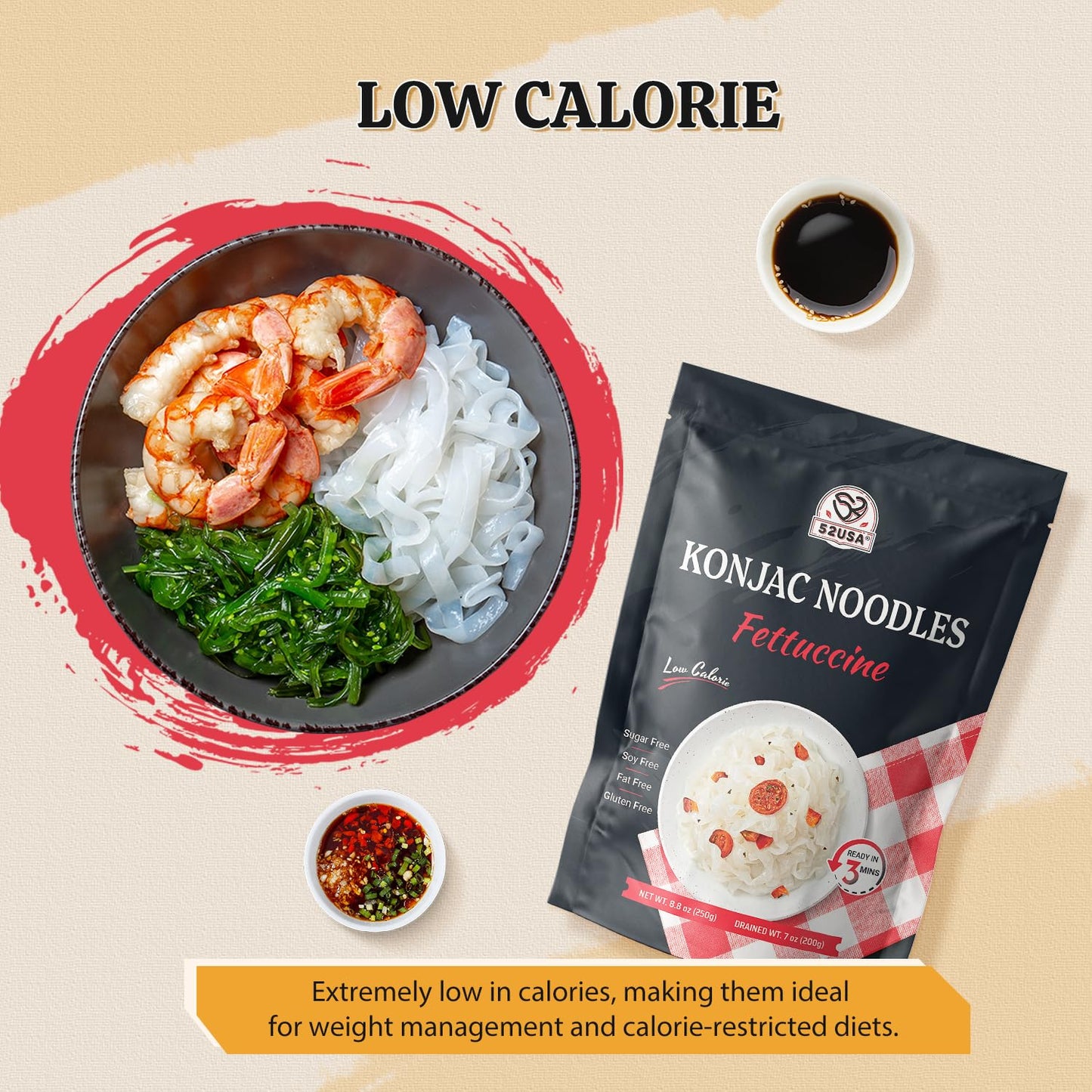 52USA Konjac Shirataki Noodles, 6-Pack (52.8oz)