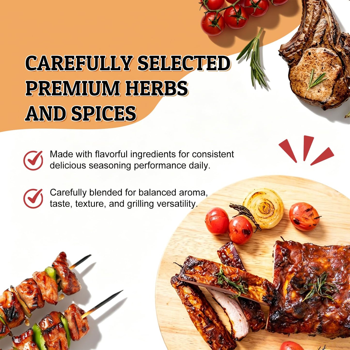 52USA BBQ Seasoning Set, Seasonings Variety Pack for Grilling and Smoking | Smoky BBQ, Steak Chops, BBQ Salt, Chicken BBQ, Good for all Around Cooking & Air Fryers, BBQ Rubs Gift Set-4 Pack