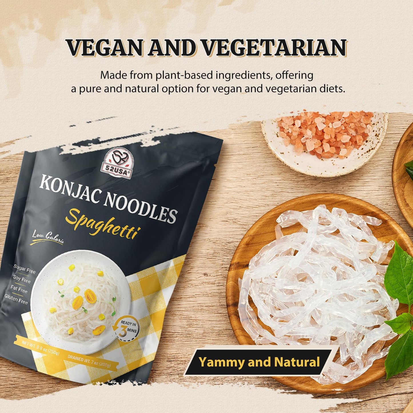 52USA Konjac Shirataki Noodles, 6-Pack (52.8oz)