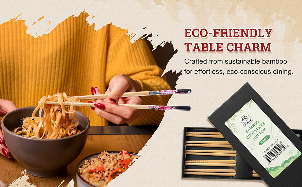 52USA Complete Asian Noodle Kit: Shirataki Noodles 12-Pack, Low Sodium Soy Sauce 16.2oz & Bamboo Chopsticks 5-Pair Set – Low Fat, Ready-to-Eat Meal Bundle