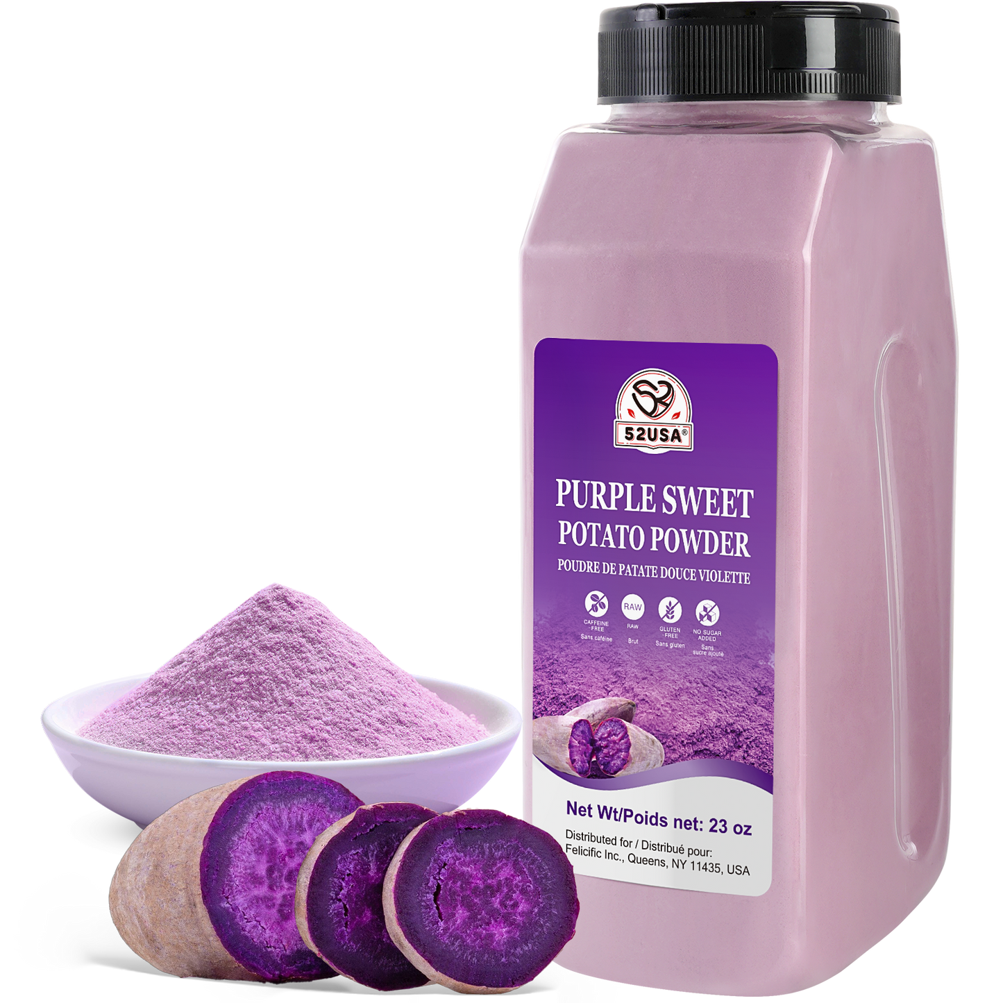 52USA Purple Sweet Potato Powder, Ube Powder 23oz(652g)