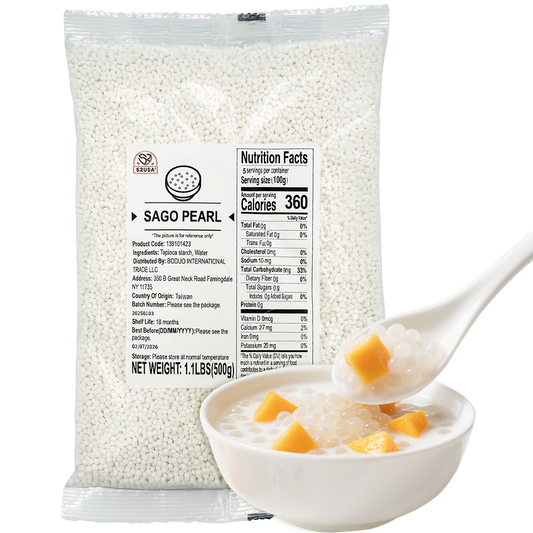 52USA Sago Tapioca Pearls 1.1 lbs (500g)