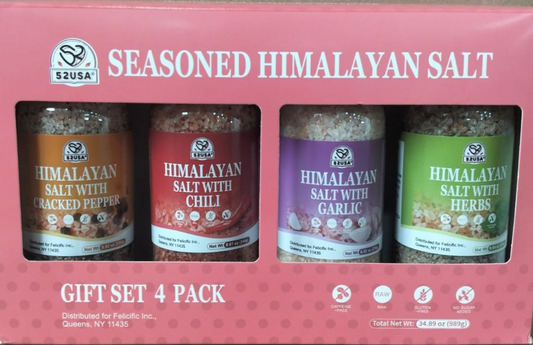 52USA Seasoned Himalayan Salt Gift Set 4 packs