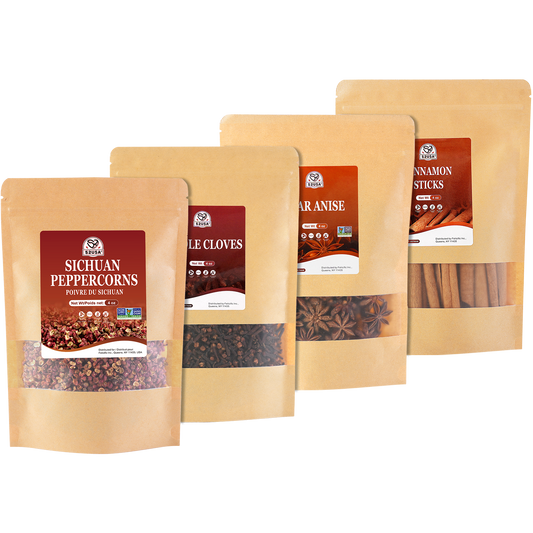 52USA Sichuan Peppercorn, Szechuan Peppercorns(4OZ), Authentic Szechuan Red Peppercorn, Less Seeds, Strong Flavor, Whole Sichuan Red Peppercorns, Tingly Numbness, Key for Mapo Tofu and Sichuan Dishes