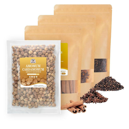 52USA Cardamom Pods, White Cardamom, 4oz–NON GMO Verified, Amomum Cardamomum, Bai Dou Kou, White Cardamom Seeds, Aromatic & Natural, Aromatic Spice for Cooking, Herbal Tea & Traditional Remedies