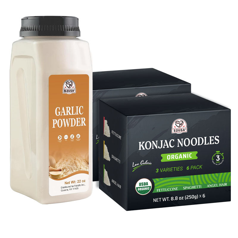 52USA Garlic Powder 22 oz (1.54Lb), Fine Garlic Powder Seasoning for Cooking, Grilled Meats, Salads, Flavor Vegetables and Dressings, Gluten Free